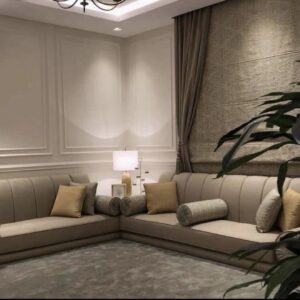 مجلس مودرن متصل بتصميم طولي