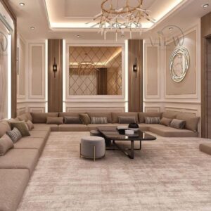 مجلس متصل بتصميم عصري